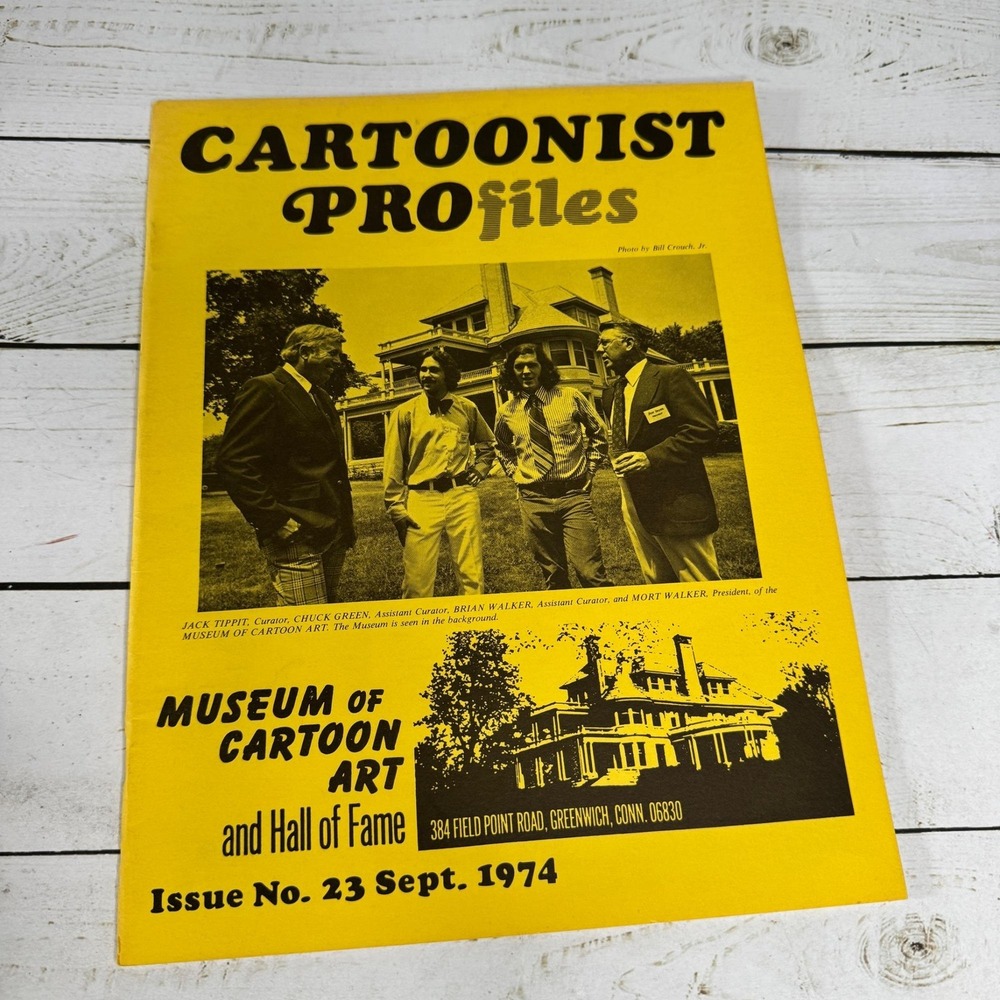Cartoonist PROfiles No 23‎ Sept 1974 Museum of Cartoon Art Hall of Fame VTG Mag